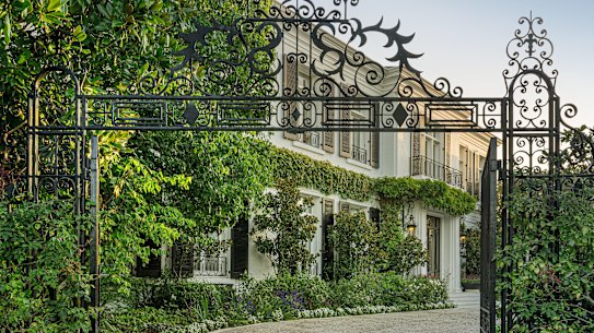 The late Ron Walker’s home in Toorak is for sale.