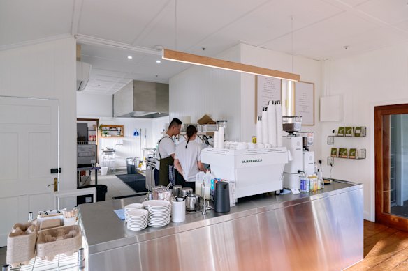 The cafe’s interior has been kept minimal, much like its menu.
