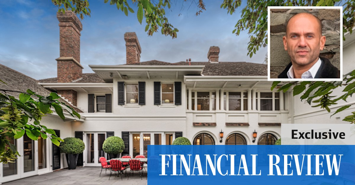 Melbourne luxury property: Five:Am yogurt founder David Prior lists $50m Toorak home - Vimarsana News