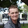 Stage technician David Hurding at Musgrove Park in Brisbane.