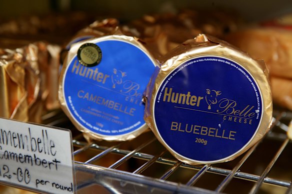 Hunter Belle Dairy Co. cheese is made locally. 