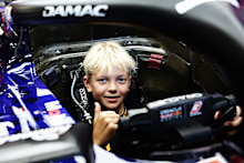 Robin Raikkonen sits in the (3) Oracle Red Bull Racing.