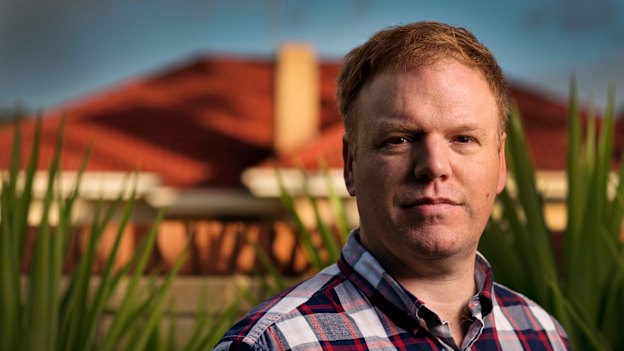 ATO whistleblower Richard Boyle at his Adelaide home.  