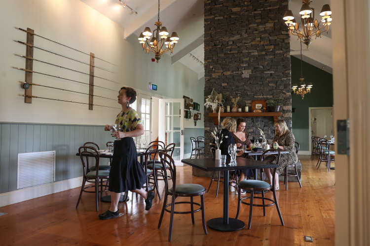 The dining room at Three Blue Ducks Nimbo Fork. 