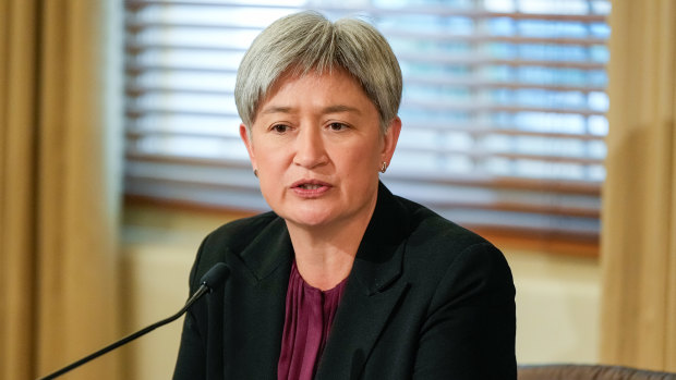 Foreign Affairs Minister Penny Wong travelled to Tuvalu.