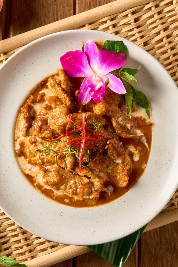 Panang pork curry.