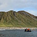 Not a patch of beach free: Lusitania Bay