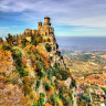 One of three towers overlooking San Marino, a landlocked country in Italy.