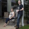 Jessica Stewart and her husband Chris Gentle at their Gladesville home in Sydney's inner West.  They believe that spiralling property prices are not good for them or their three children. 