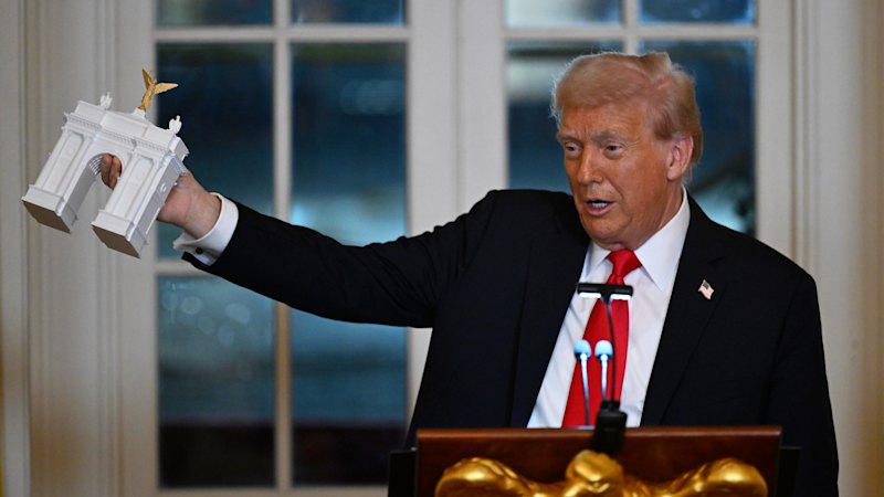 Australia news live: Anthony Albanese travels to US; seventh intergenerational report to be released; Donald Trump says arch to be ‘military complex’