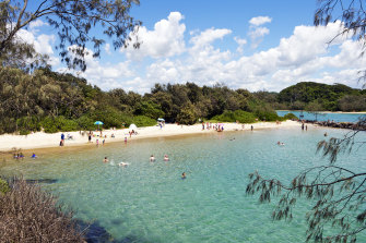 The property market has boomed across the Byron shire in recent years, as Byron Bay’s growth prompted buyers to consider once-overlooked pockets. Pictured, Torakina Beach in Brunswick Heads.