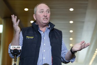 Former agriculture minister Barnaby Joyce. 