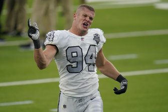 Las Vegas defensive end Carl Nassib is the first active NFL player to come out as gay.