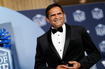 Nicky Winmar at the Australian Football Hall of Fame dinner.