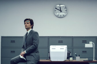 Adam Scott plays a middle manager at the mysterious Lumon Industries in Ben Stiller’s <i>Severance</i>.