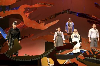 Deborah Cheetham in Victorian Operaâs 2021 production of Parrwang Lifts the Sky.