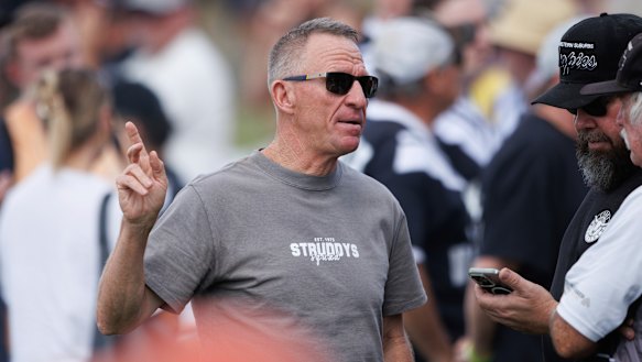 James Galvin was among the 500-strong crowd to watch his son.