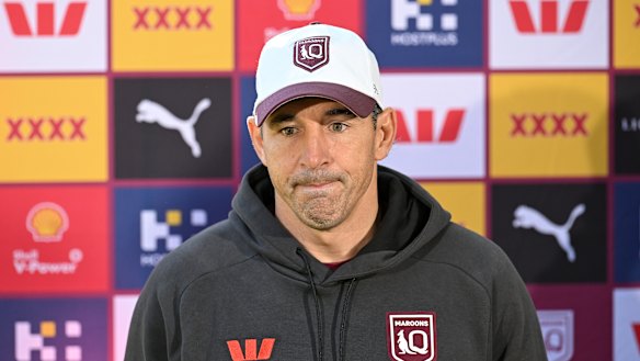 Misstep: Maroons coach Billy Slater.