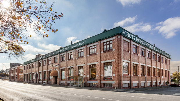 The building housing Schots Home Emporium at 380-406 Hoddle Street Clifton Hill is for sale. 