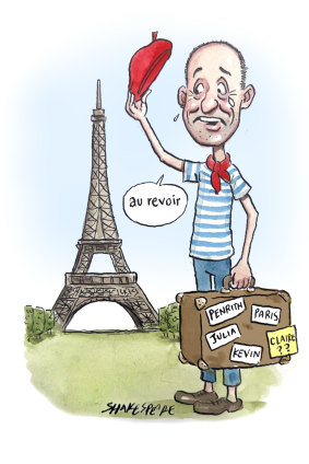 David Bradbury is leaving Paris behind.