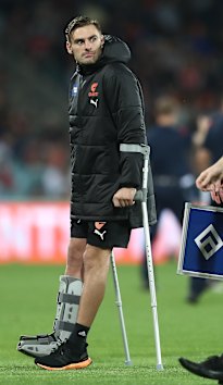 Stephen Coniglio joined the Giants’ injury list on Sunday night.