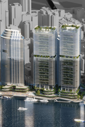 The Waterfront Brisbane proposal has "in-principle" support from the Brisbane council, said city planning chairman Matthew Bourke.