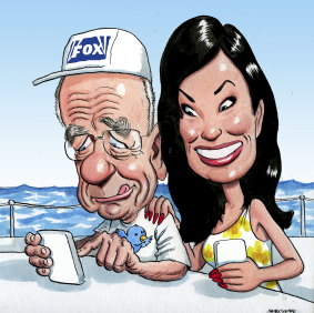 Rupert Murdoch and Wendi Deng.