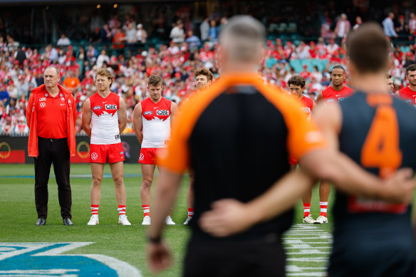The Giants and Swans face off at the SCG.