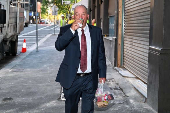 Daryl Maguire arriving at the ICAC last year.