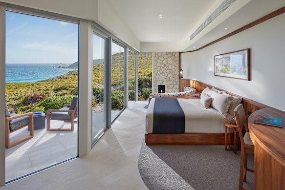 The Flinders Suite is spacious and has loads of luxurious touches.