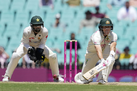 Marnus Labuschagne makes short work of this chase.