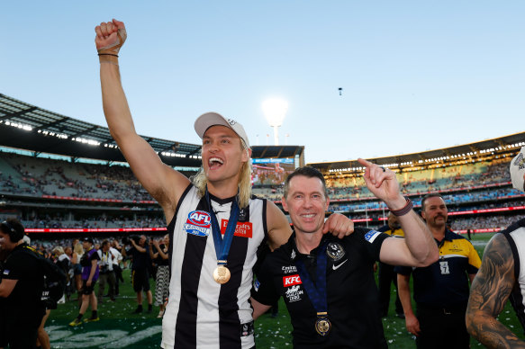 Coach Craig McRae and captain Darcy Moore have proven excellent leaders in their time together