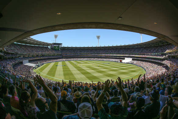 Fans at the Boxing Day Test at the MCG in 2017.