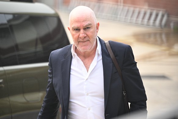 Carlton CEO Graham Wright arrives at Princes Park on Tuesday as news emerges of Michael Voss’ resignation as senior coach.