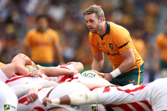 Wallabies halfback Ryan Lonergan showed some great touches against Japan.