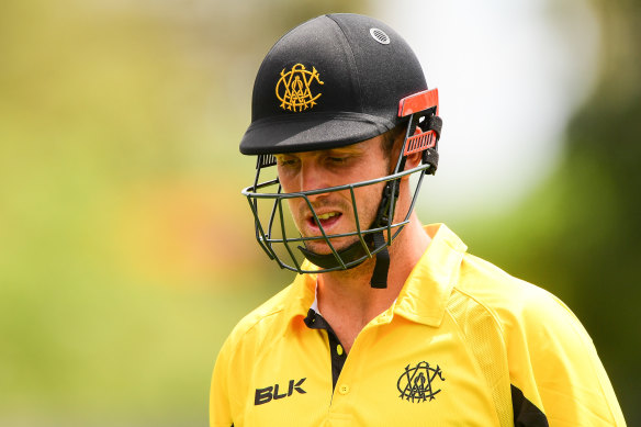 Mitch Marsh isn't yet able to bowl as he recovers from a broken wrist.