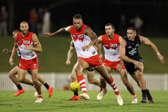 The Swans gave Carlton a touch-up on Friday night.