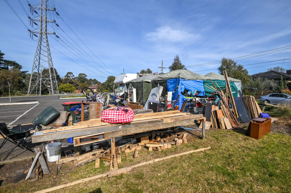 The site is close to homes and a dog park.