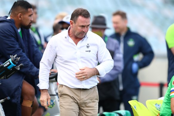 Raiders coach Ricky Stuart was furious despite his side's come-from-behind win.