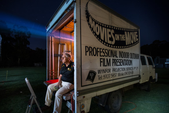 Rick Wynne-Yorke at the Mount Evelyn cricket club movie night.