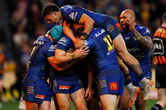 The Eels celebrate.
