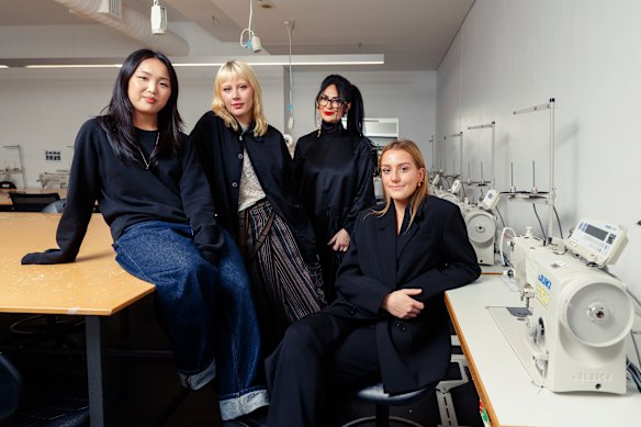 The FDS fashion Innovators: Emily Hon, Daisy-Rose Cooper, Shiva Yousefpour and Eidan Monks.