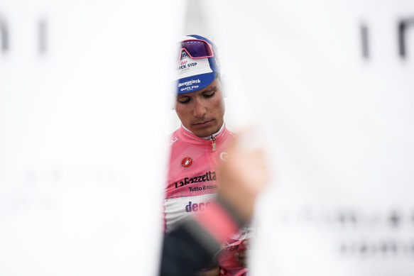 Joao Almeida was still in pink after stage 11 of the Giro.