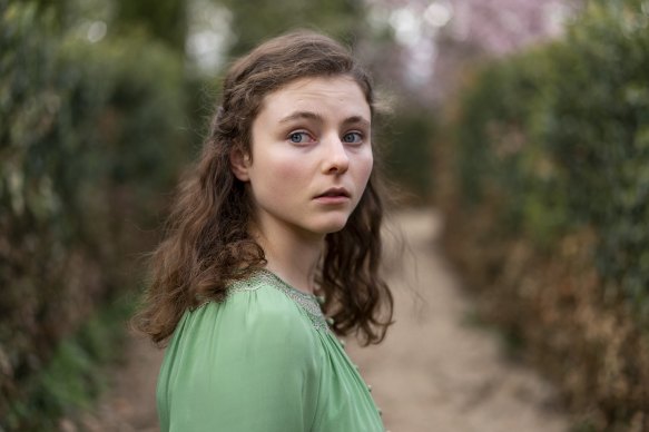 Thomasin McKenzie plays the adult Ursula in Life After Life.