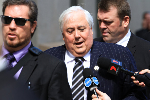 Mining magnate Clive Palmer. 