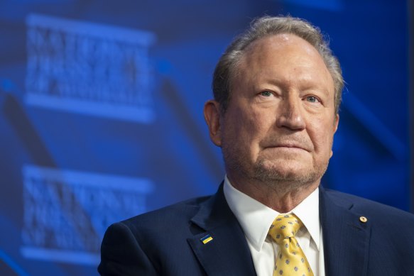 Fortescue founder Andrew Forrest.