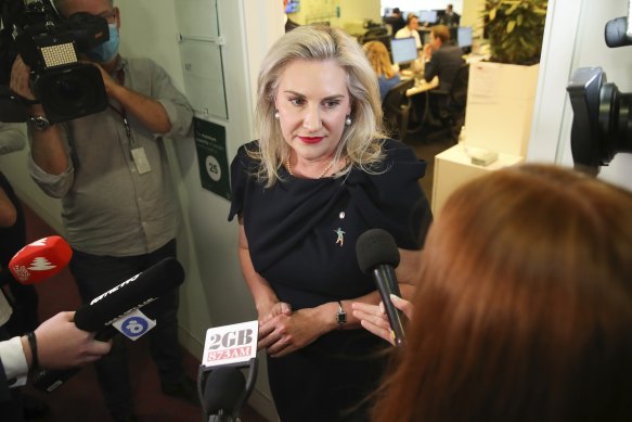Senator Hollie Hughes has defended her embattled Liberal colleague Alan Tudge.