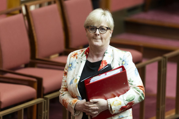 WA senator Linda Reynolds in parliament last year.