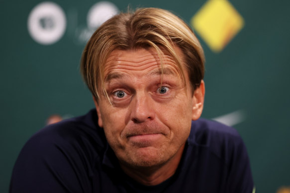 It's been a year of ups and downs for the Matildas and coach Tony Gustavsson.