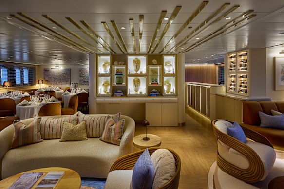 All the comforts: The guest lounge.